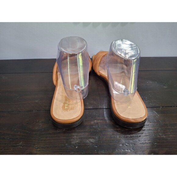 NWOB Frame Le Capri Strappy Brown Leather Strappy Slide Sandals/Sz. 10(EU 41) - Picture 6 of 9